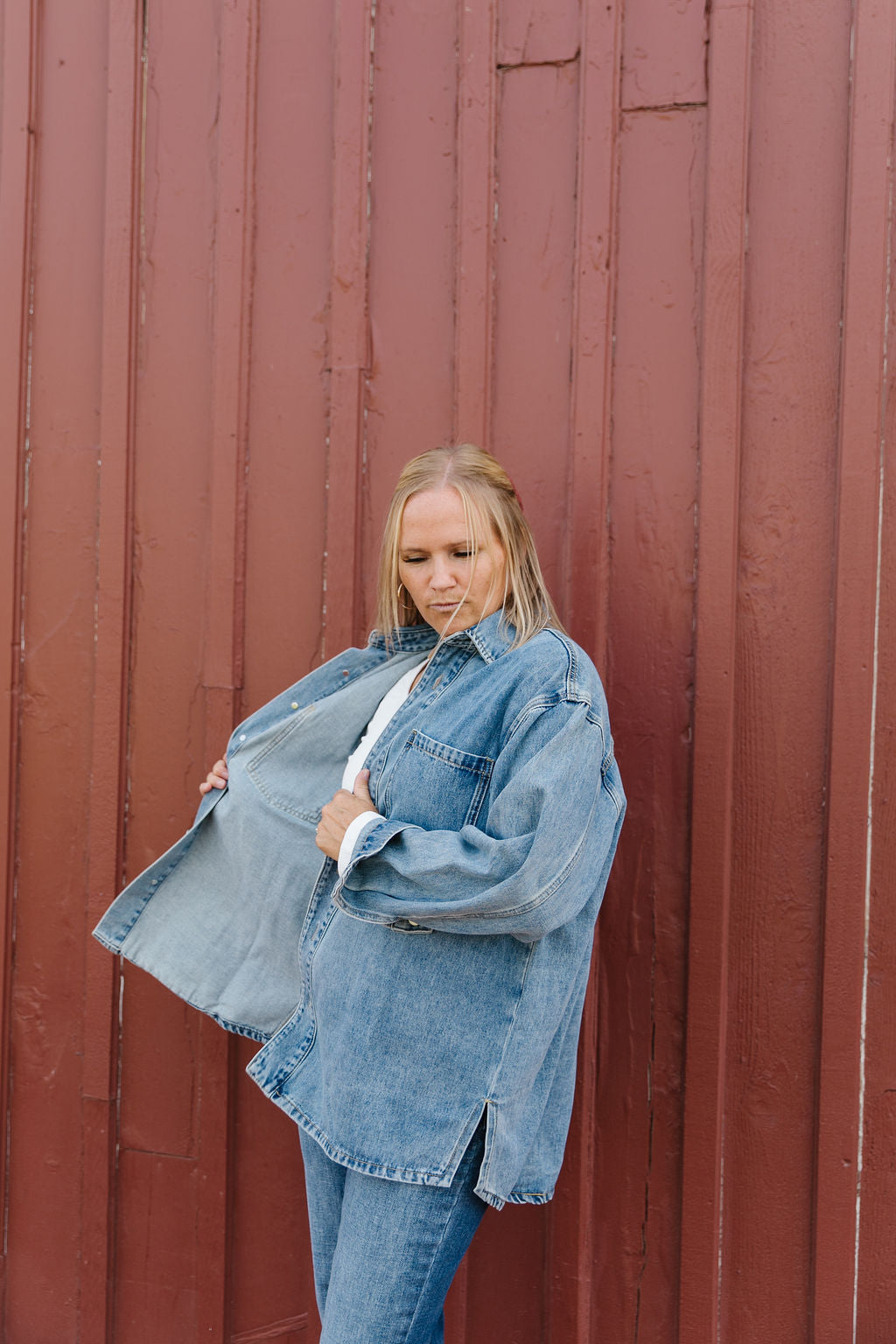 Oleana Denim Shacket