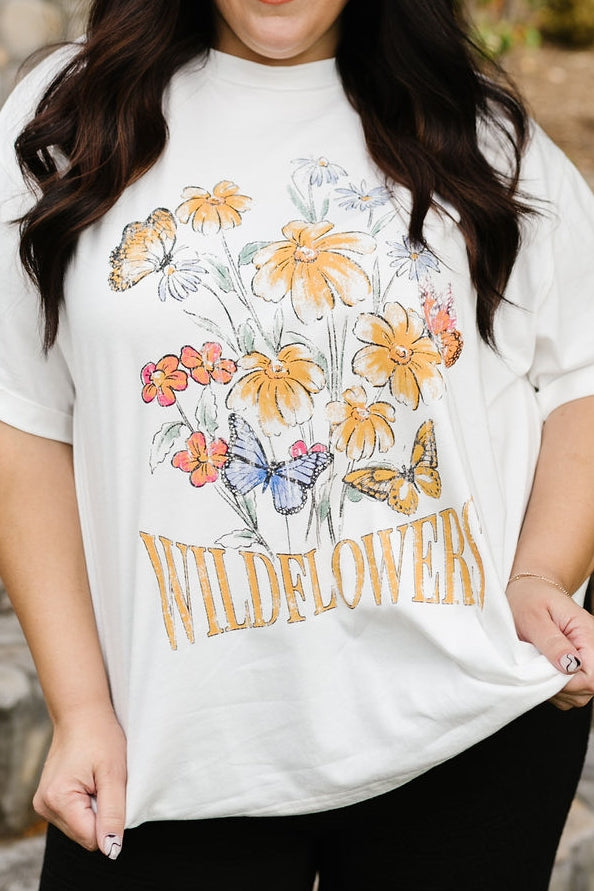Camiseta de flores silvestres