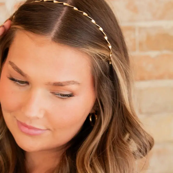 ANDI Twisted Gold Headband