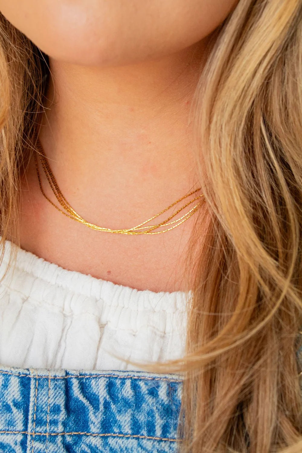 ANDI Dainty Multi-Layer Chain Necklace