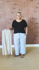 Mariana Pant *ALL SALES FINAL* (S to L Light Blue Only)