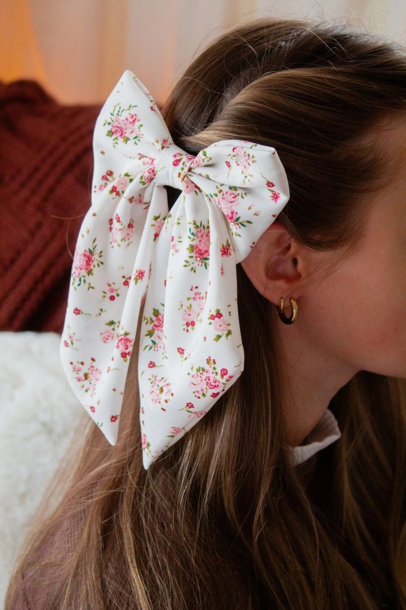 ANDI Rosy Romance Bow Clip