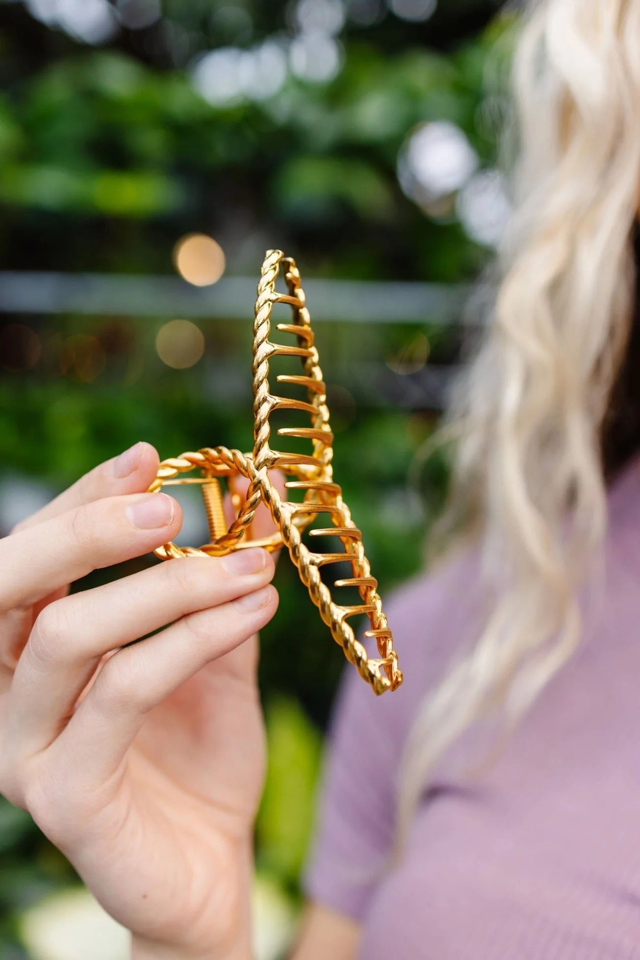 ANDI Twisted Gold Claw Clip