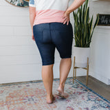 Jegging Shorts In Navy (Size S M Only)